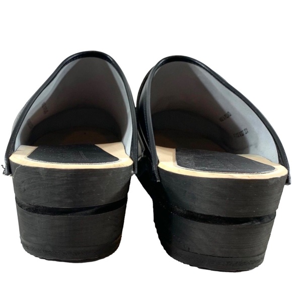 Sanita Mens Size 47 Black Slip On Open Back Danish Clogs Shoes 13 US with Strap main image 7